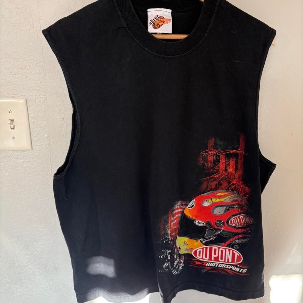 Winners Circle NASCAR Jeff Gordon DuPont Motorsports Tank Top Black Mens XL